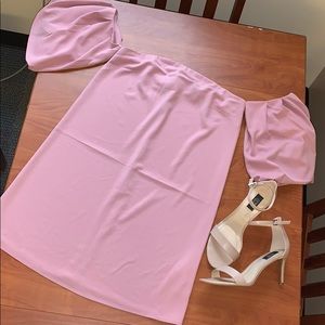 Blush pink contemporary dress